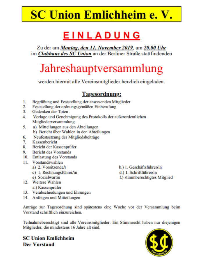 Jetzt zum Erste Hilfe Kurs anmelden - SC Union Emlichheim - Die offizielle  Website rund um den SCU Emlichheim